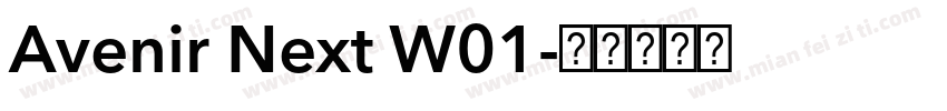 Avenir Next W01字体转换